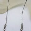 Sterling Silver Vintage Marcasite Ornate Necklace / Collier / Chain - Antique / Vintage