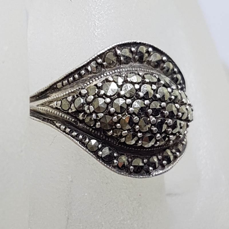 20210715_200256 Sterling Silver Curved Ring - Vintage