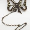 Sterling Silver Vintage Marcasite Brooch – Bow