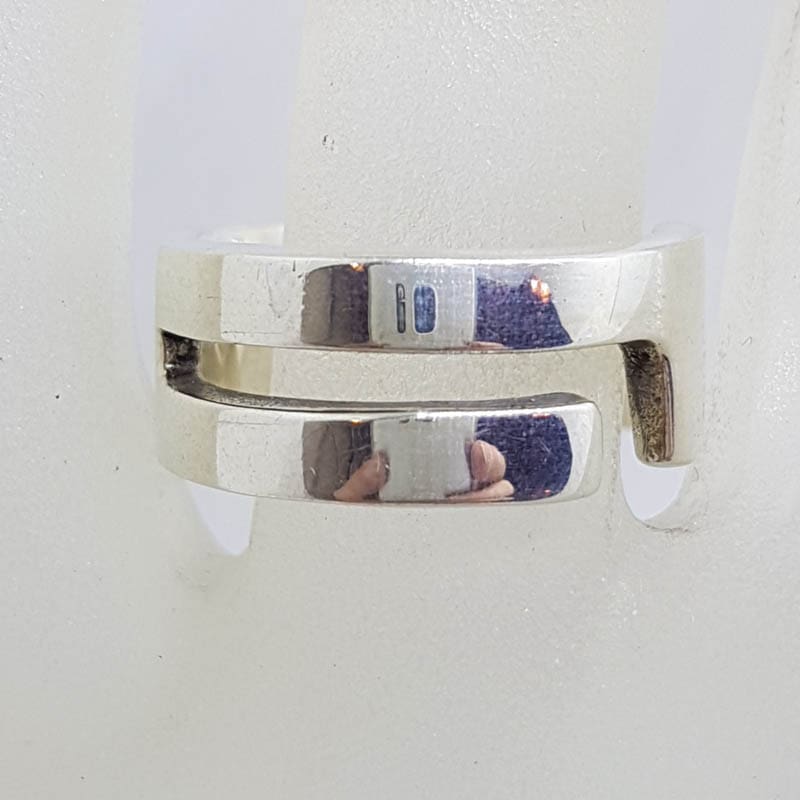 20210728_232441 Sterling Silver Heavy Open Design Band Ring - Gents Ring / Ladies Ring