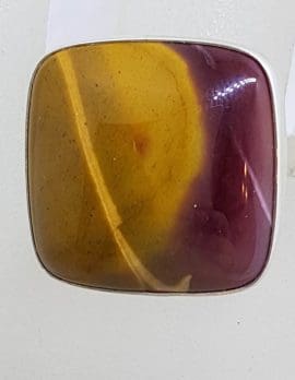 Sterling Silver Large Square Mookaite Ring