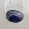 Sterling Silver Large Oval Lapis Lazuli Ring