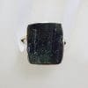 Sterling Silver Square Black Tourmaline Ring