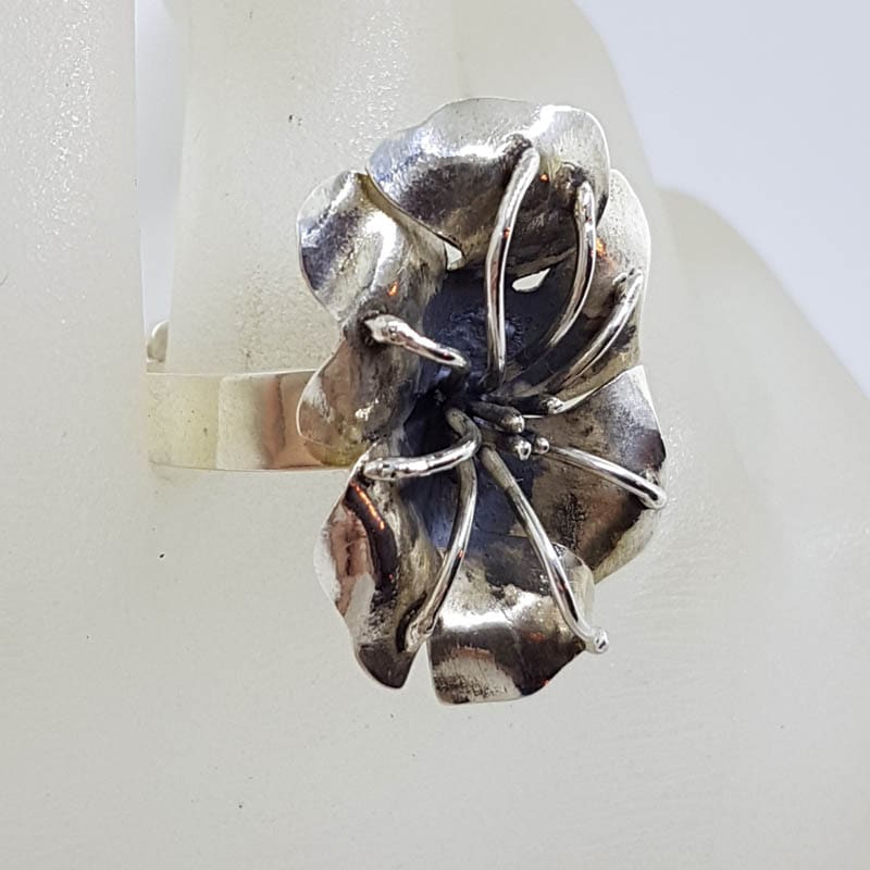 20210730_211143 Sterling Silver Large Flower Ring