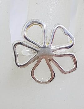 Sterling Silver Open Flower Ring