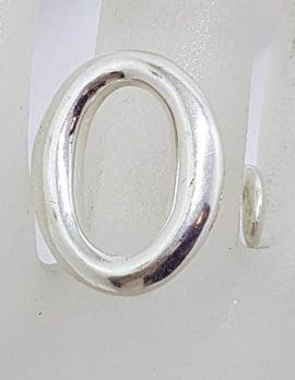 Sterling Silver Large Oval Open Design Ring