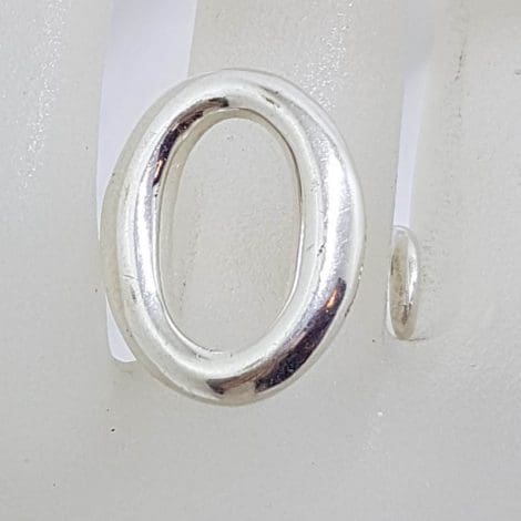 Sterling Silver Large Oval Open Design Ring