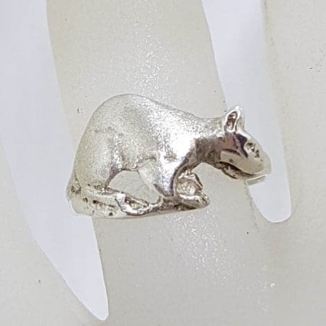 Sterling Silver Australian Wallaby / Kangaroo Ring