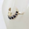 Sterling Silver Onyx Crescent Moon Shape Ring