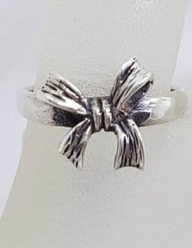 Sterling Silver Bow Shape Ring