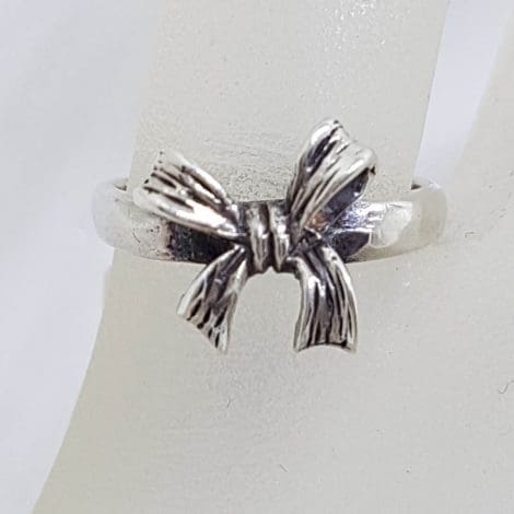 Sterling Silver Bow Shape Ring