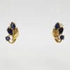 9ct Yellow Gold Natural Sapphire Studs / Earrings