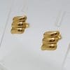 9ct Yellow Gold Patterned Studs / Earrings