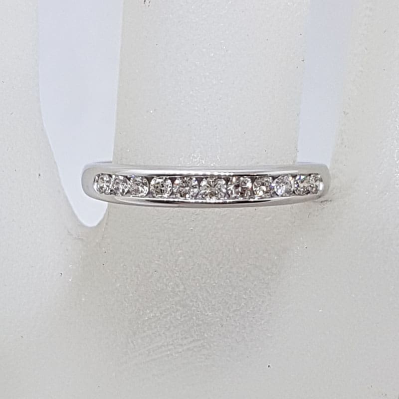 18ct White Gold Channel Set Diamond Ring / Wedding Ring / Eternity Ring