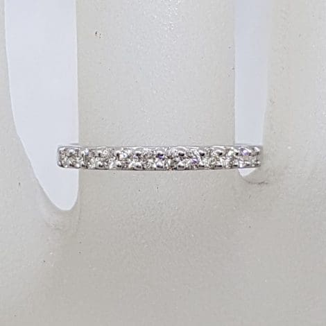 9ct White Gold Diamond Eternity Ring / Wedding Ring / Stackable Ring