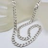 Sterling Silver Heavy Curb Link Necklace / Chain - Gents / Ladies