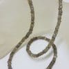 Labradorite Bead Necklace / Chain with Sterling Silver Clasp