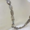 Oval Labradorite Bead Necklace / Chain with Sterling Silver Clasp
