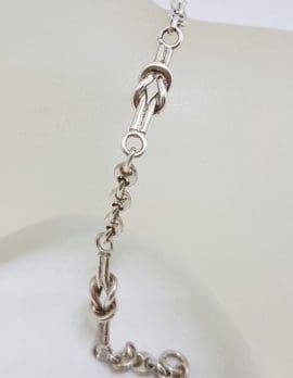 Sterling Silver Knot Twist Bracelet