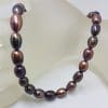 Brown Freshwater Pearl Bead Necklace