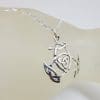 Sterling Silver Celtic Knots Wheel Style on Silver Chain