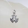 Sterling Silver Celtic Knots Dainty Pendant on Silver Chain
