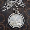 Sterling Silver Unique Pisces Fish / Dolphins Starsign Medallion Pendant on Silver Chain
