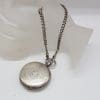 Sterling Silver Fob / Pocket Watch on Fob Chain - Antique / Vintage