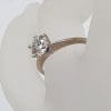 18ct White Gold Diamond Solitaire Claw Set Engagement Ring / Dress Ring