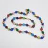 Multi-Colour Murano Glass Bead Necklace and Bracelet Set