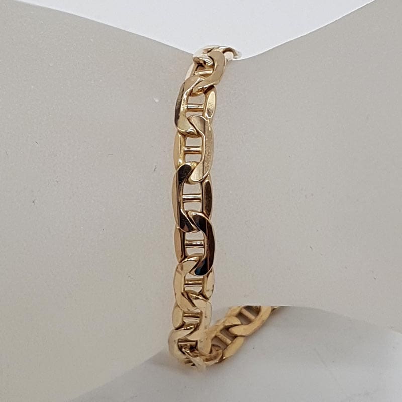 9ct Yellow Gold Heavy Anchor Link Bracelet