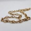 9ct Yellow Gold Heavy Unusual Twist Link Chain / Necklace