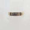 9ct Yellow Gold Two Rows of Diamonds Channel Set Ring