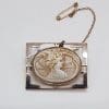 9ct Rose Gold Intricate Design Oval Ladies Head Cameo in Rectangular Brooch - Antique / Vintage