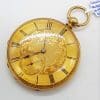 18ct Yellow Gold Aubert & Klaftenberger 1875 Pocket Fob Watch - Queen Victoria - Antique / Vintage