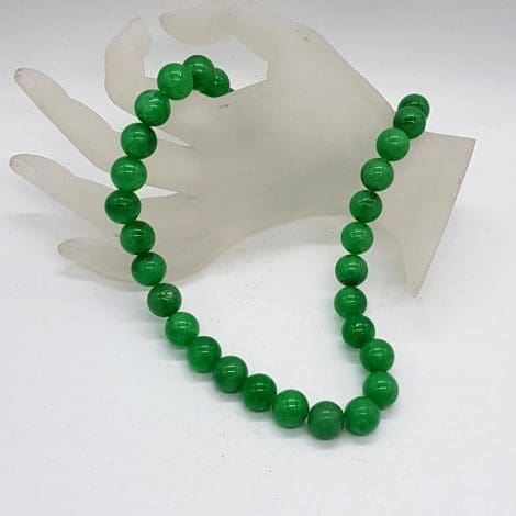 Jade Round Ball Bead Necklace