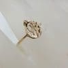 9ct Yellow Gold Etched " LOVE " Oval Diamond Ring
