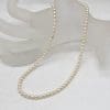 Sterling Silver Clasp Mikimoto Cultured Pearl Necklace / Strand - Vintage / Antique
