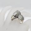Sterling Silver Large and Heavy Eagles Head Gents Ring / Ladies Rings