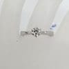 Platinum Diamond Solitaire Claw Set Ring - Engagement Ring