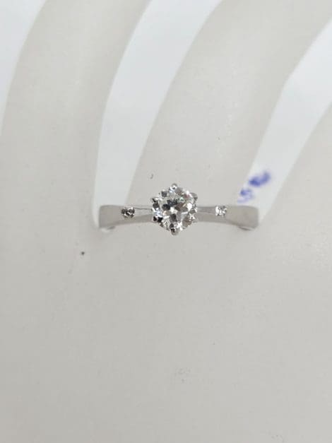 Platinum Diamond Solitaire Claw Set Ring - Engagement Ring
