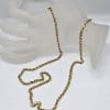 9ct Yellow Gold Long Flat Curb Link Necklace / Chain