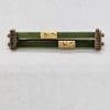 9ct Yellow Gold Jade / New Zealand Green Stone Ornate Design Bar Brooch - Antique / Vintage