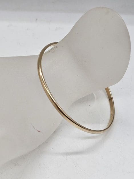 9ct Yellow Gold Rounded Bangle