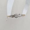 18ct Yellow Gold and White Gold Diamond Ornate Engagement Ring - Antique / Vintage
