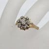 18ct Yellow Gold Diamond Round Cluster Ring - Antique / Vintage